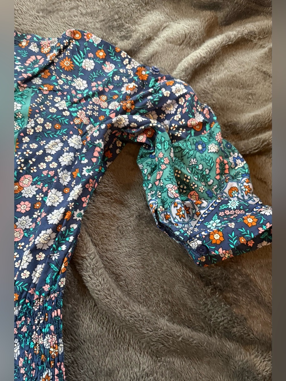 Jaase Teal & Navy Floral Boho Maxi Dress - Picture 6 of 16